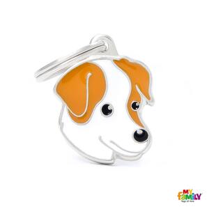 PLACA RZ JACK RUSSELL BLANCO MARRON