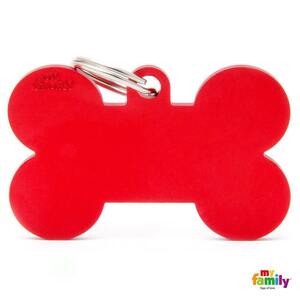 PLACA HUESO XL ALUMINIO ROJO