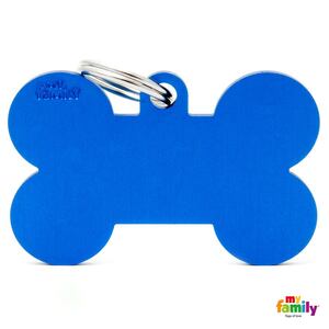 PLACA HUESO XL ALUMINO AZUL