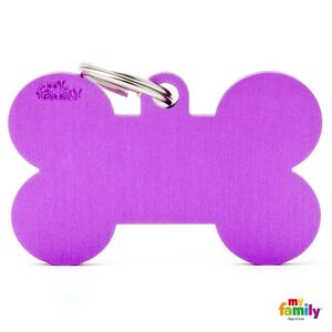 PLACA HUESO XL ALUINIO MORADO