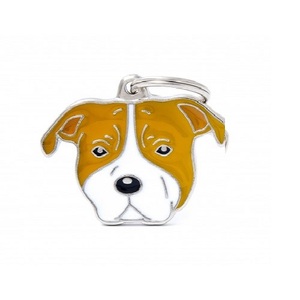 PLACA RZ. RED AND WHITE AMSTAFF