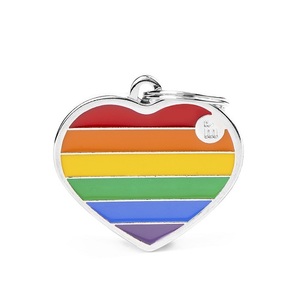 PLACA CORAZON S RAINBOW COLLECTION