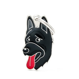 PLACA RZ. BLACK GERMAN SHEPHERD